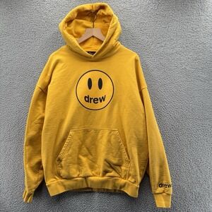 Drew House Mascot Hoodie Mens Medium Golden Yellow Heavyweight